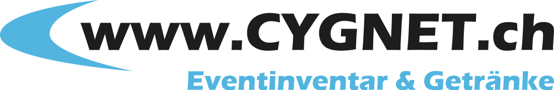 www.CYGNET.ch – Eventinventar & Getränke